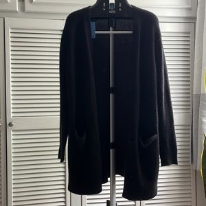 Black oversized cardigan